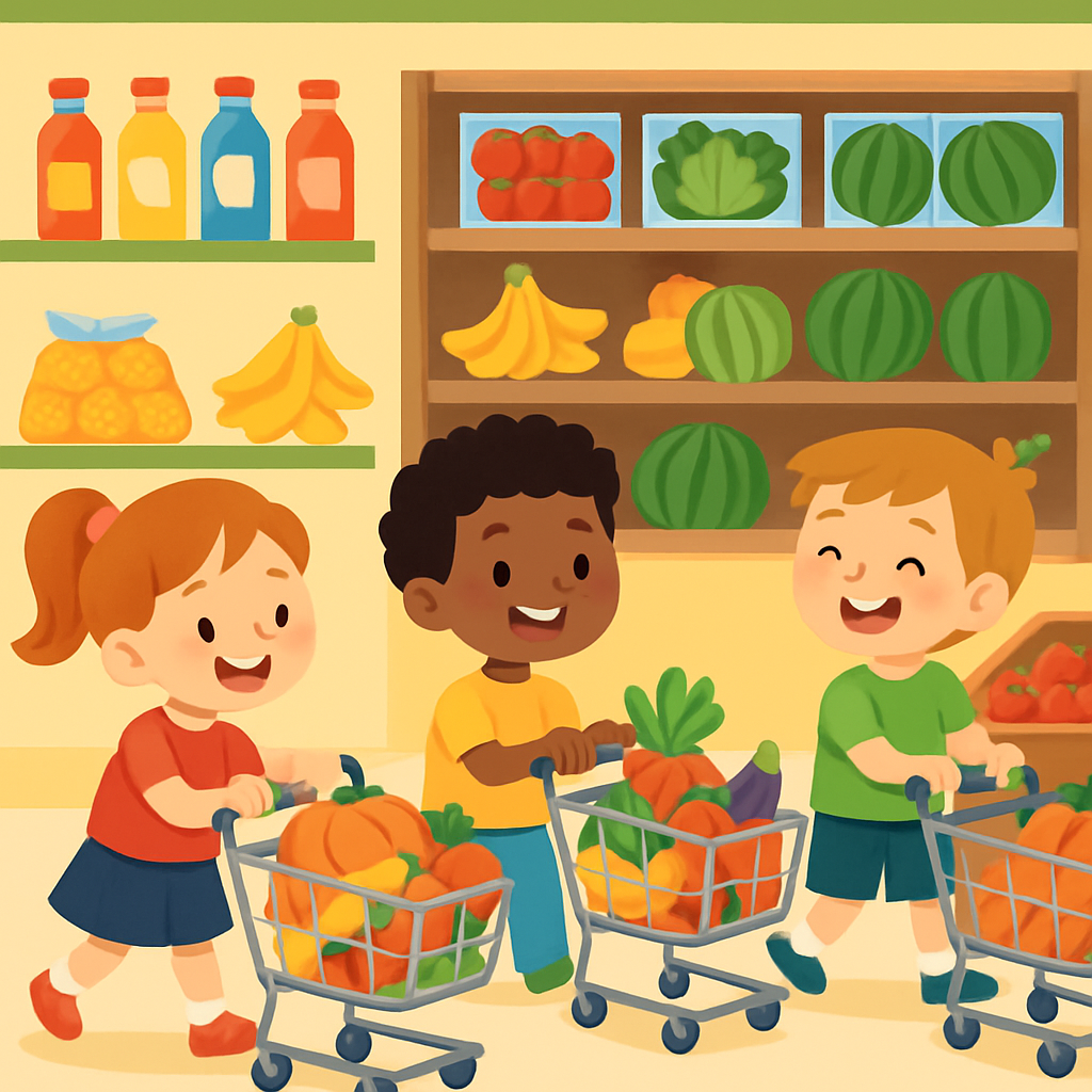 Grocery Store Fun Paint By Numbers