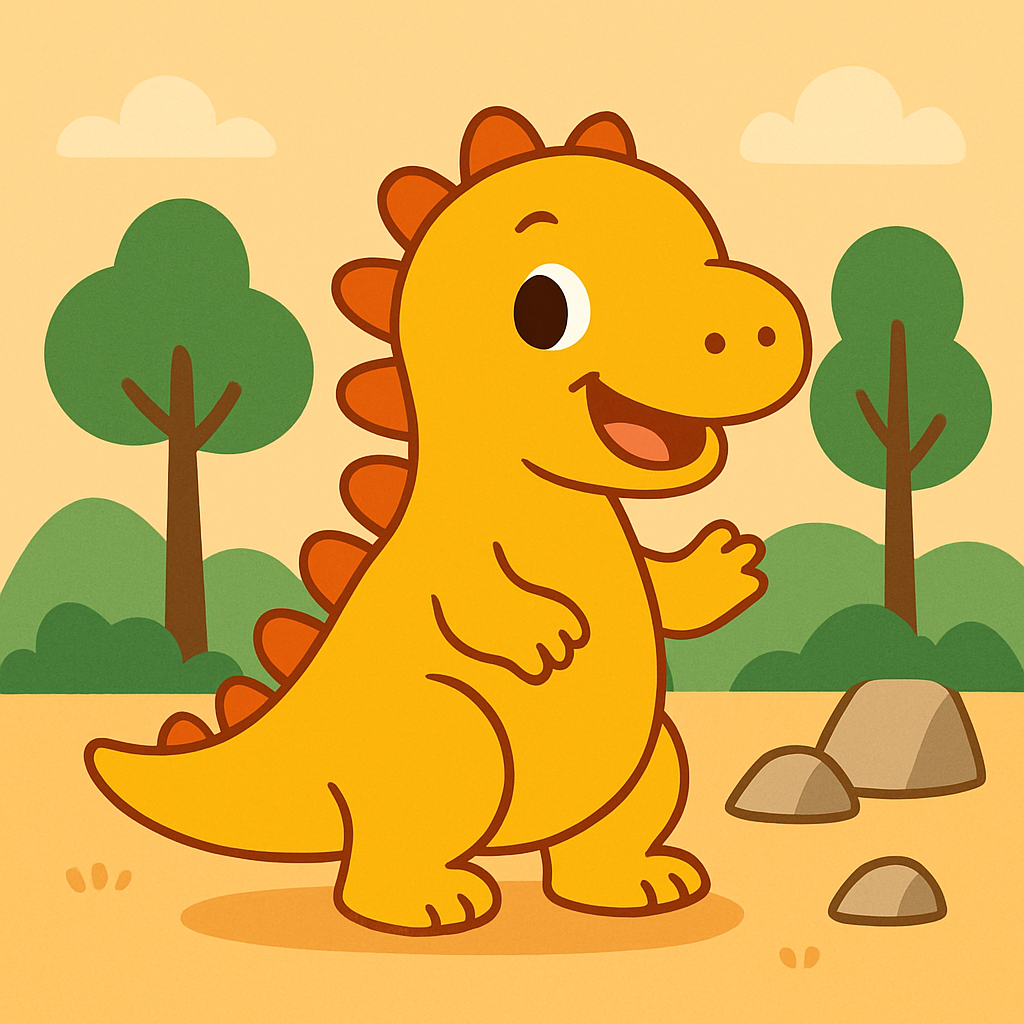 Friendly Dino Quest Paint By Numbers Art