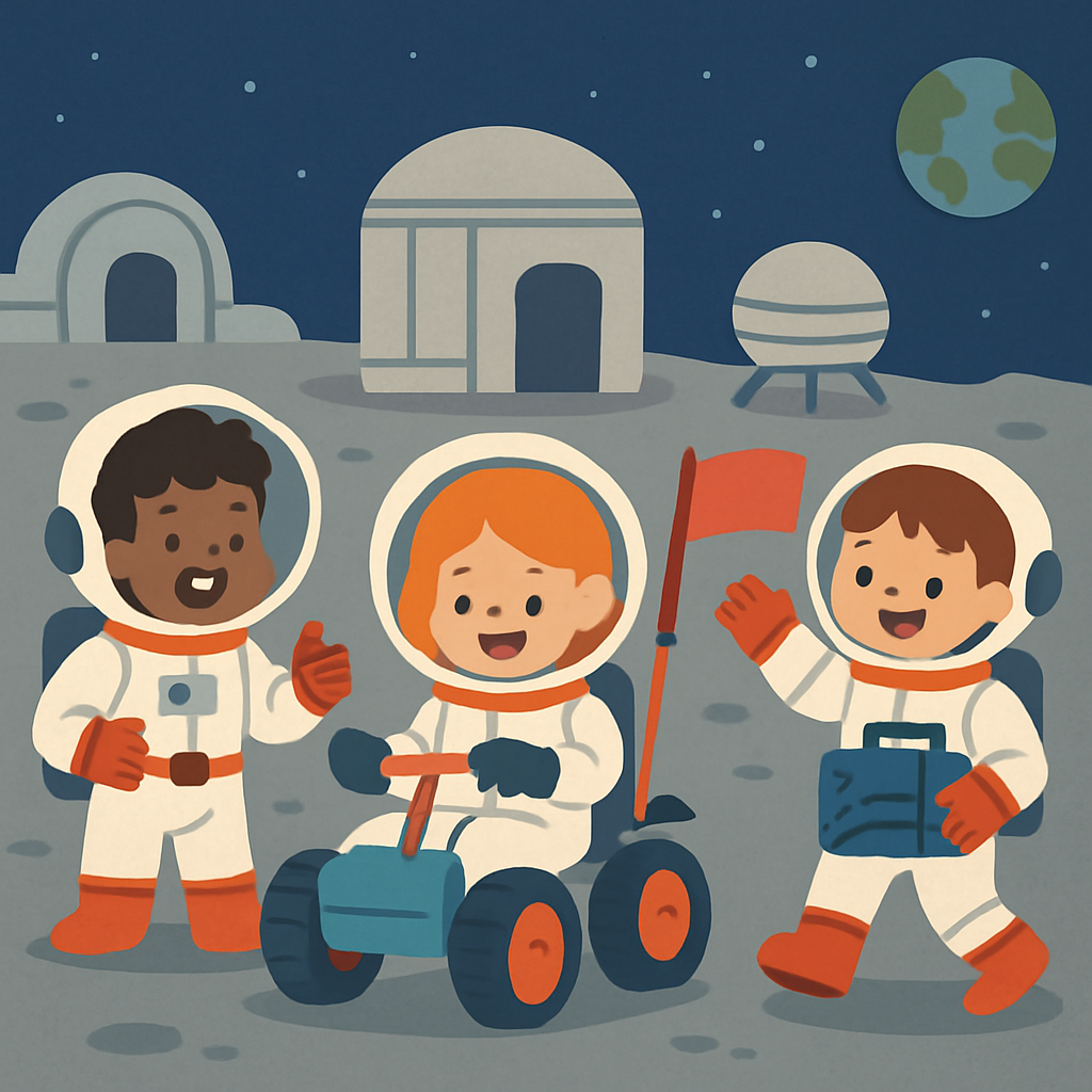 Mysterious Moon Base Mission Paint By Numbers Art