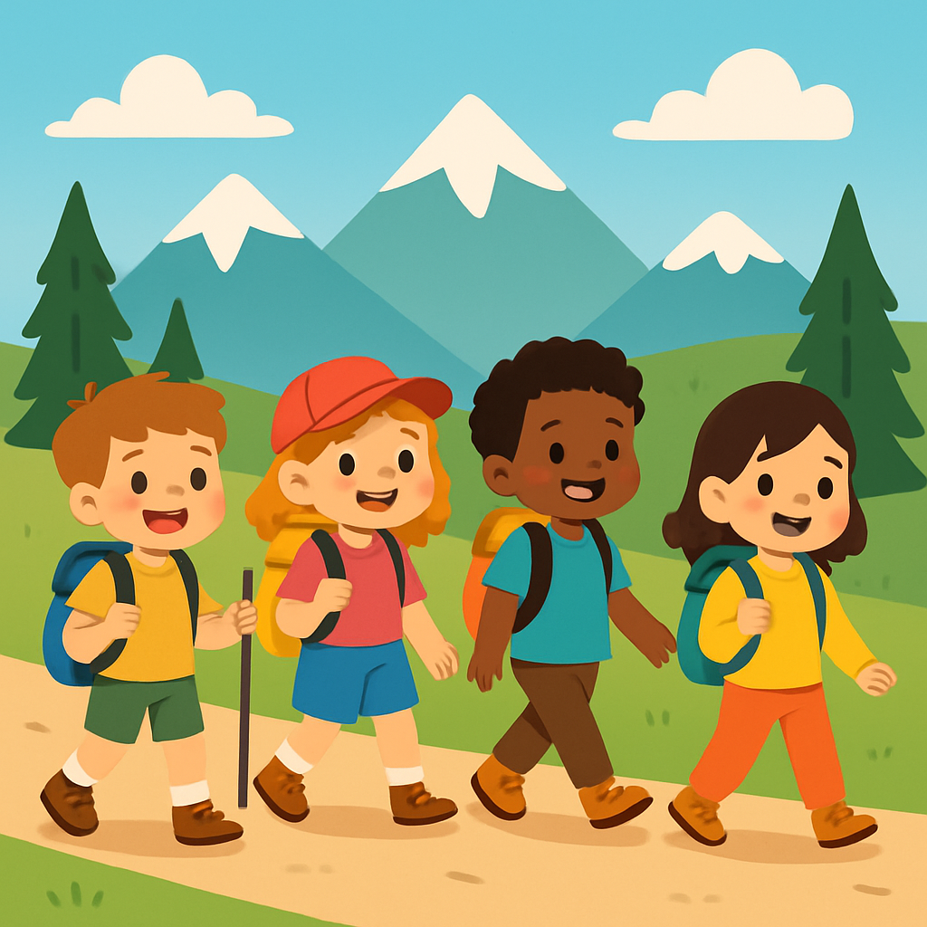 Happy Hikers Painting Number Kit