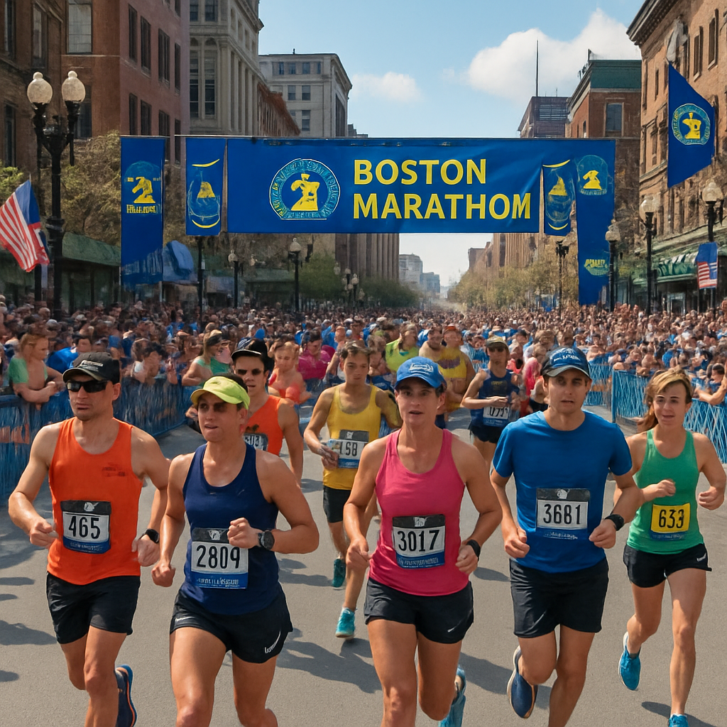 Boston Marathon - USA Paint By Numbers Kits
