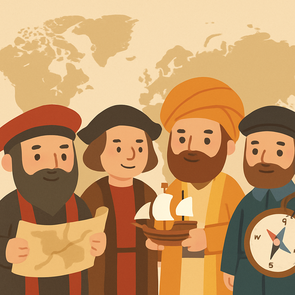 Historical Explorers’ Journey Number Painting