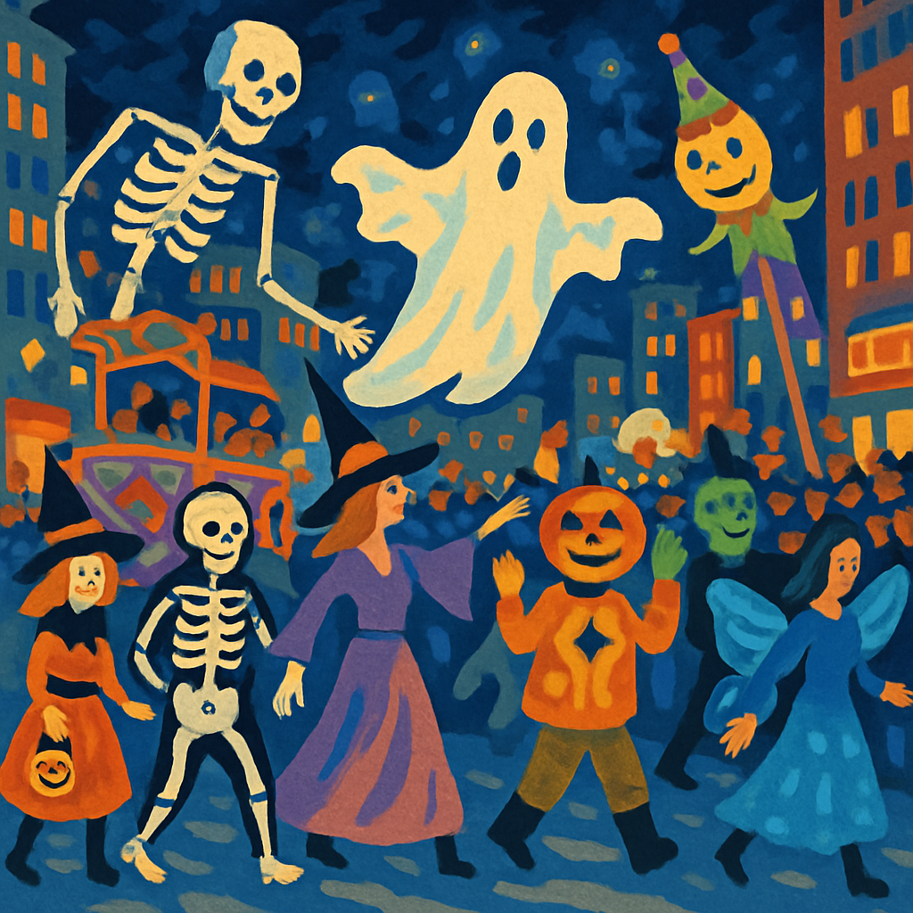 Halloween Parade - USA DIY Paint By Numbers
