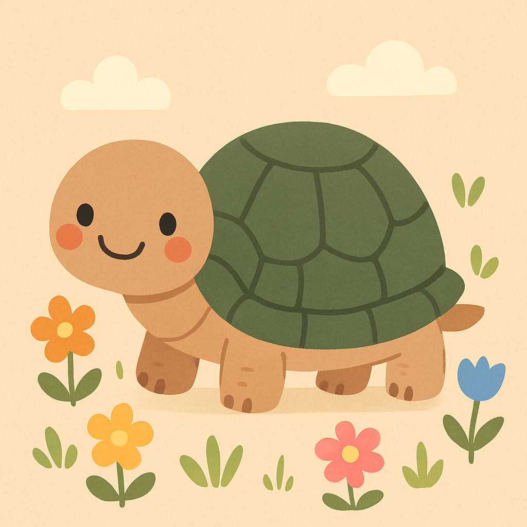 Cute Tortoise Paint By Numbers Kits