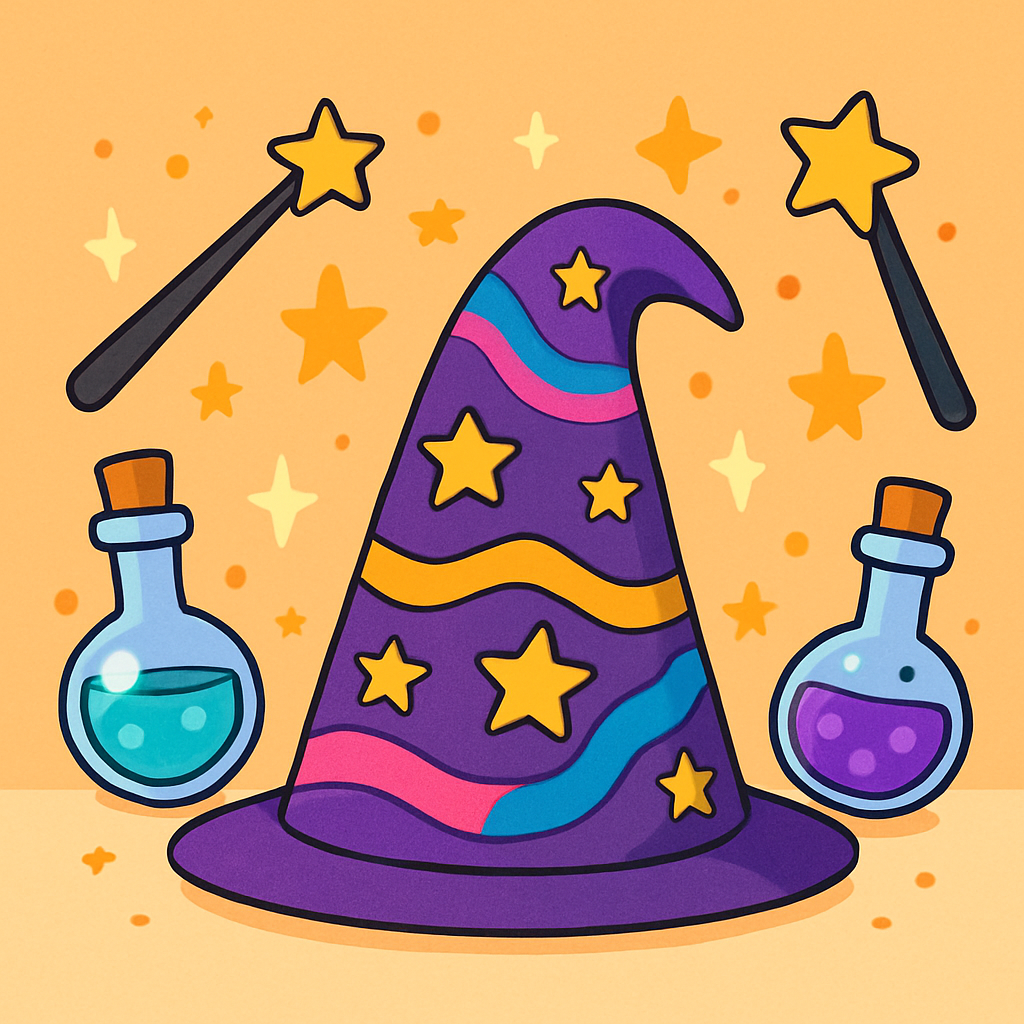 Magic Wizard Hat Paint By Numbers Kits