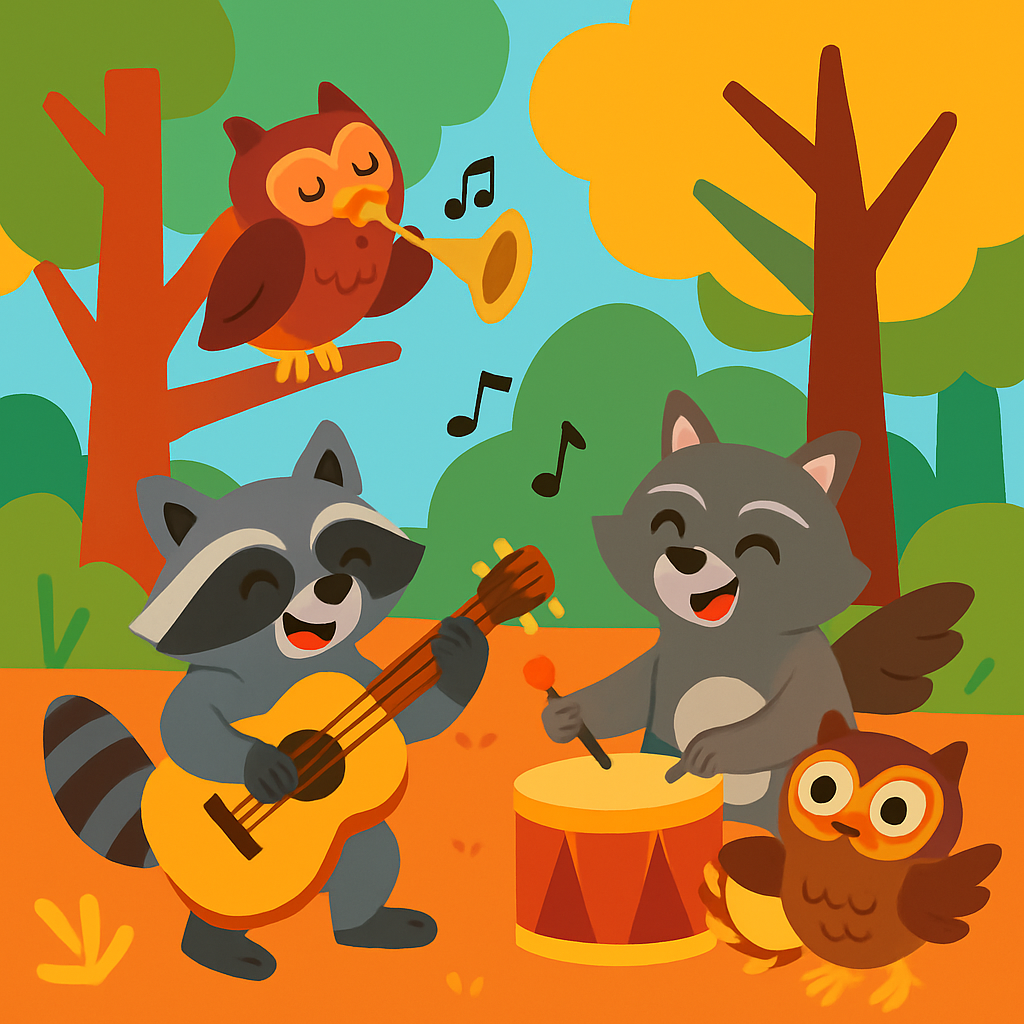 Funky Forest Festival Paint By Color