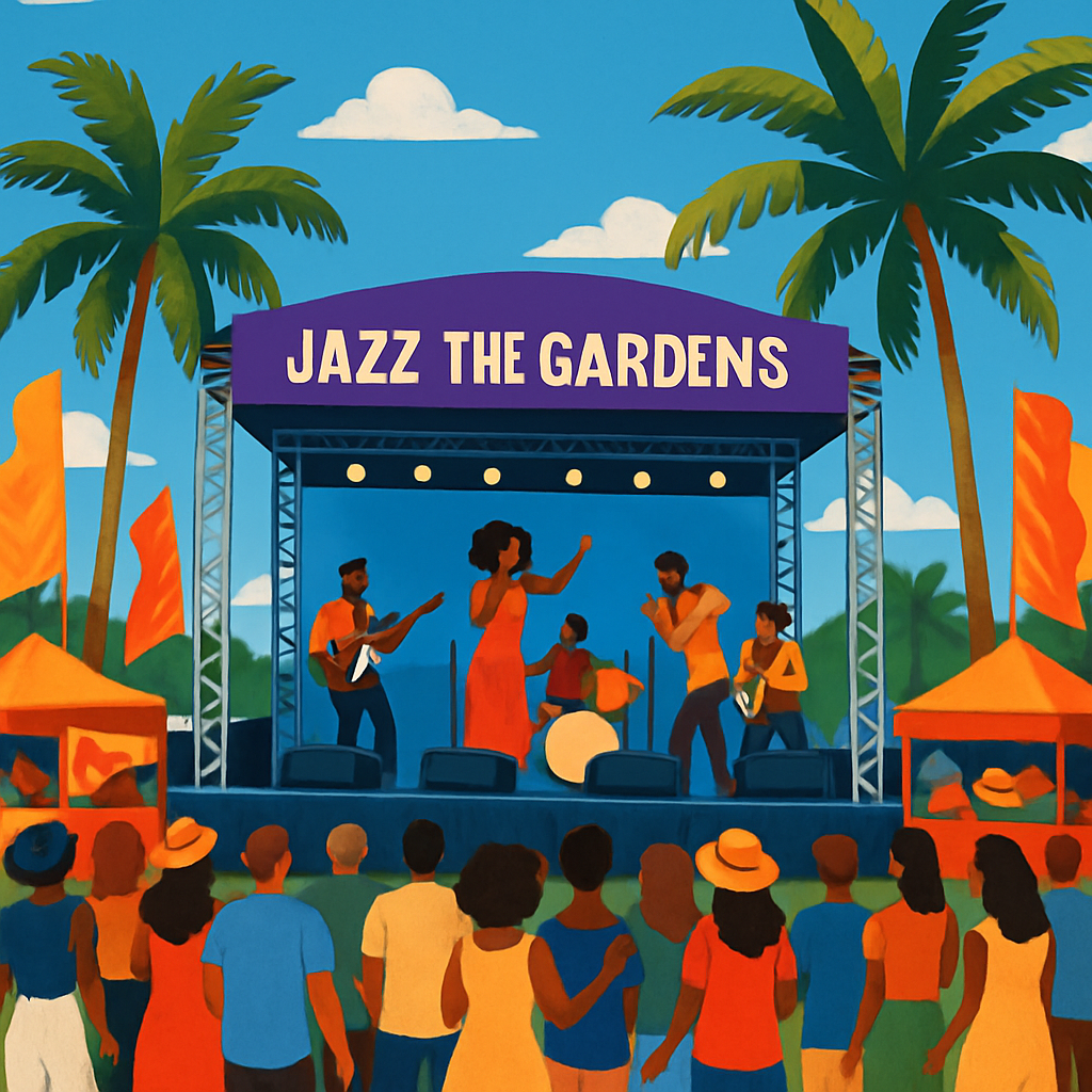 Jazz In The Gardens - USA Painting By Numbers Kit