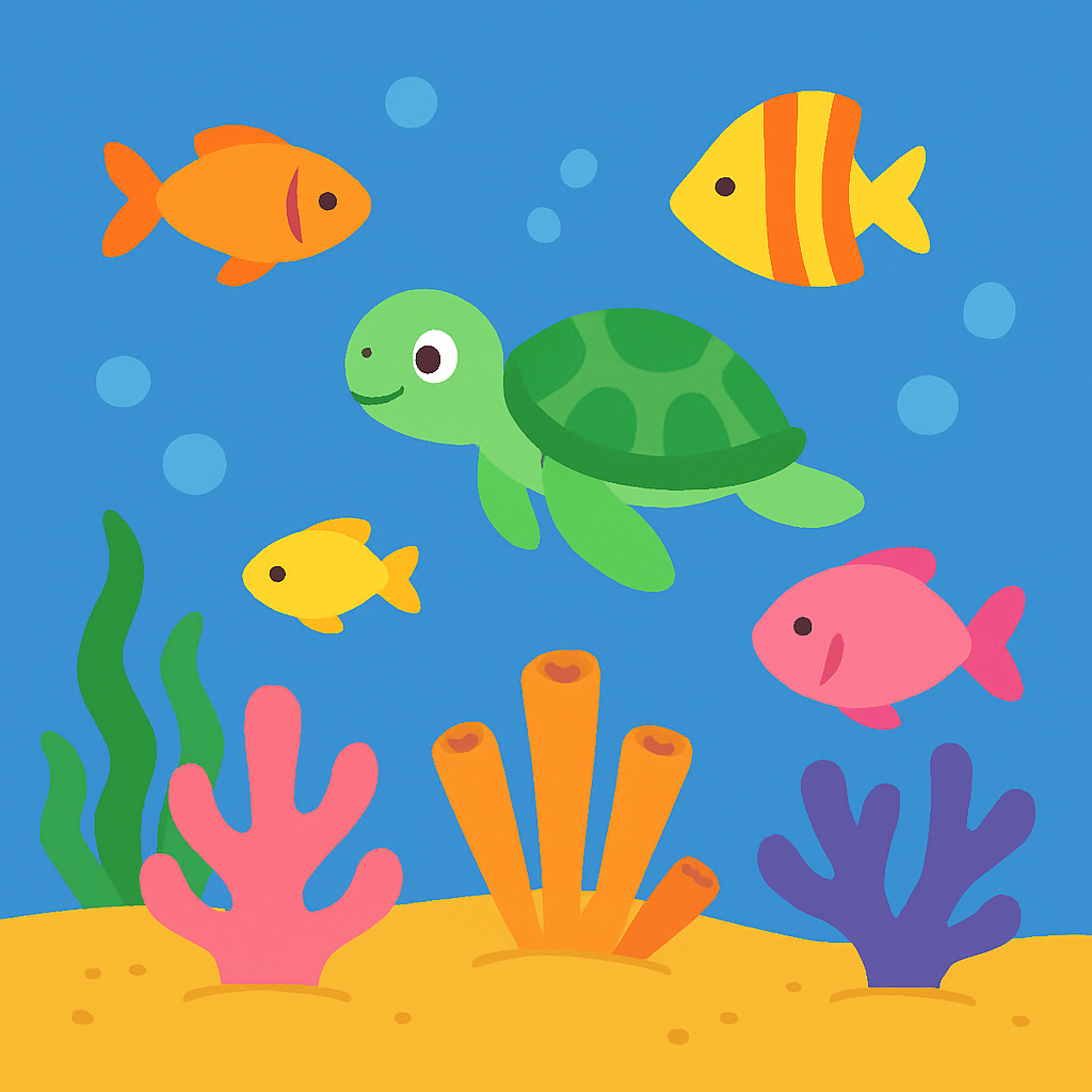 Ocean Friends - Underwater Expedition Paint By Numbers Art