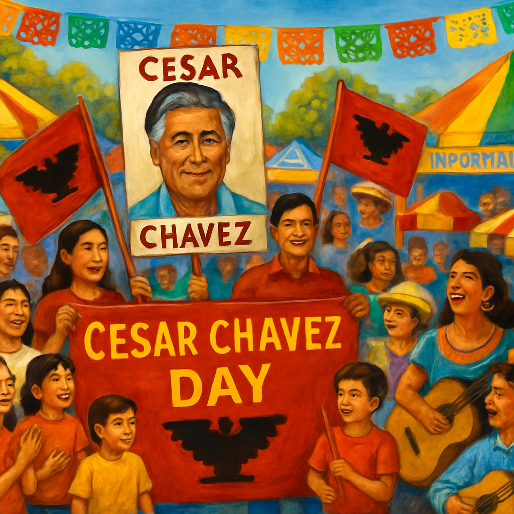 Cesar Chavez Day Number Painting