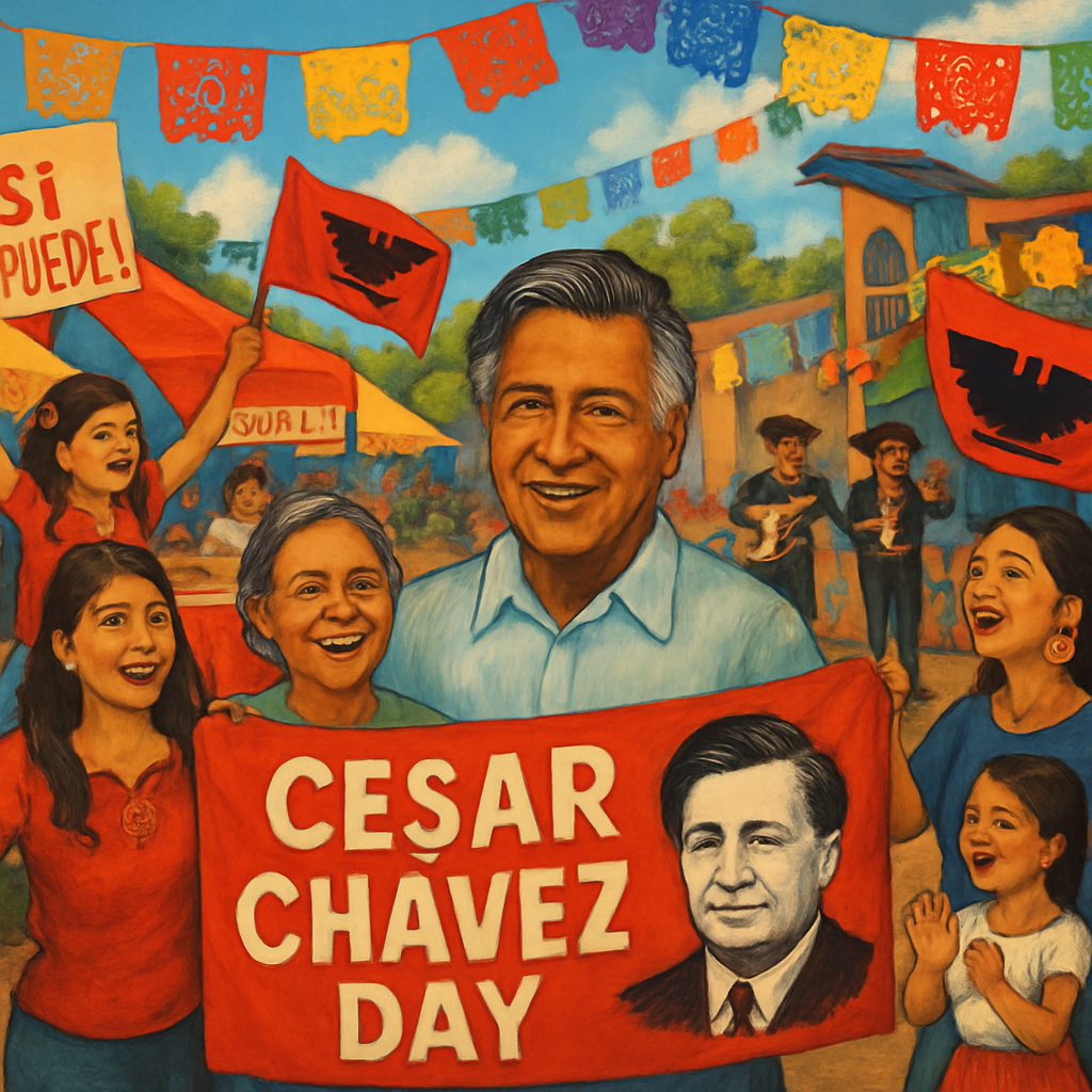 César Chavez Day Number Painting