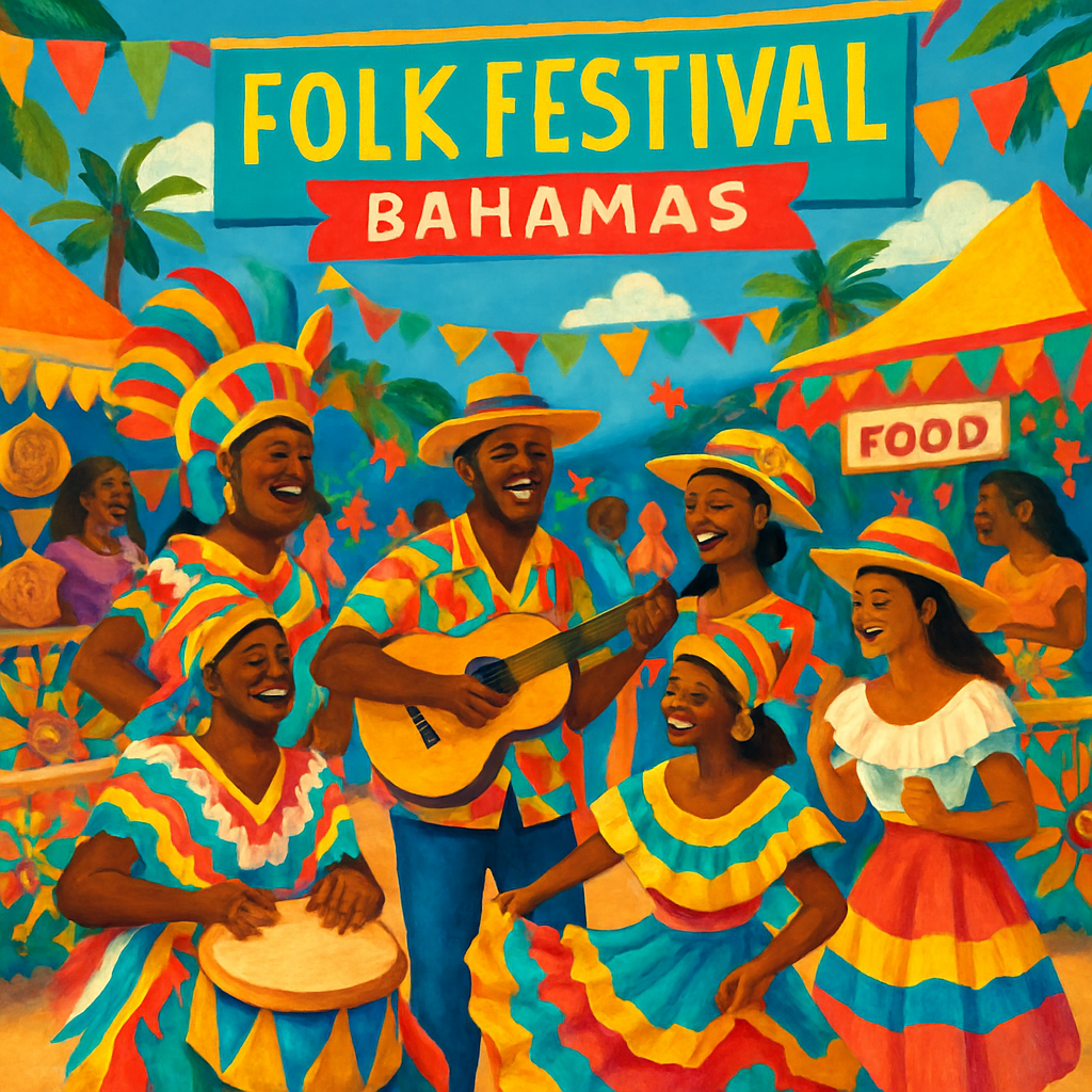 Folk Festival Of The Bahamas Number Painting