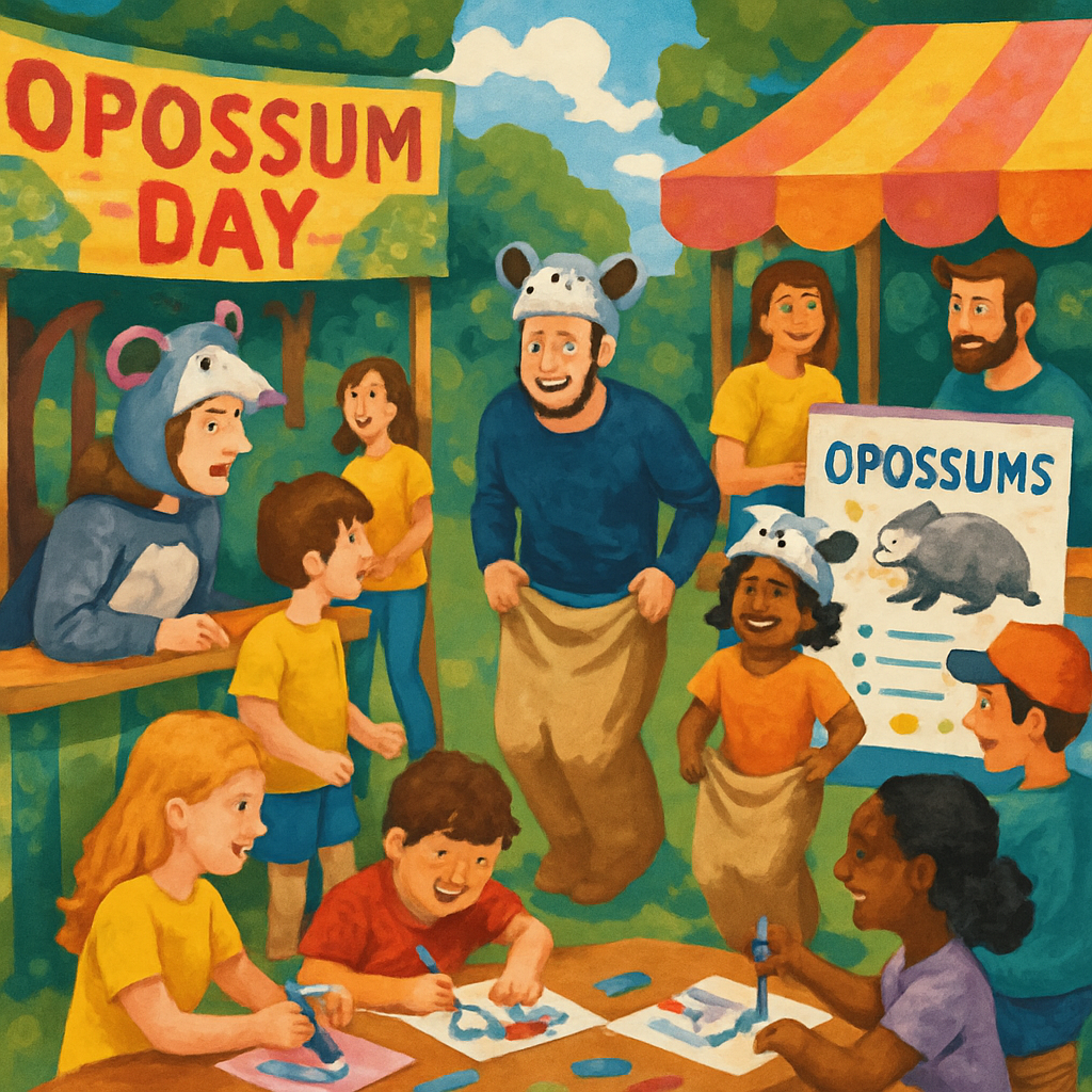 Opossum Day Paint By Numbers Kits