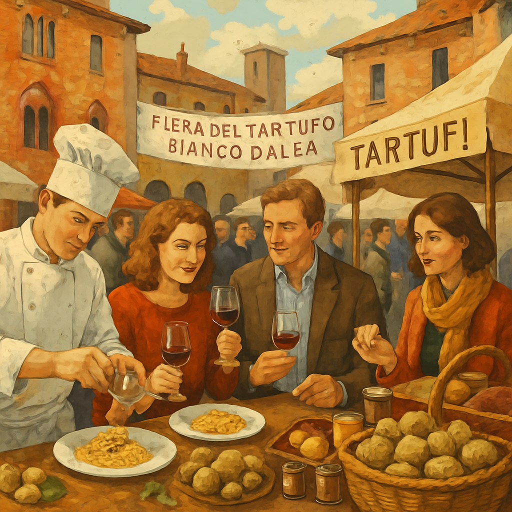 Alba White Truffle Festival - Alba, Italy Painting Number Kit