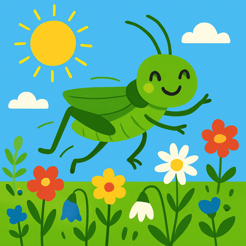 Giggle Grasshopper Paint By Color