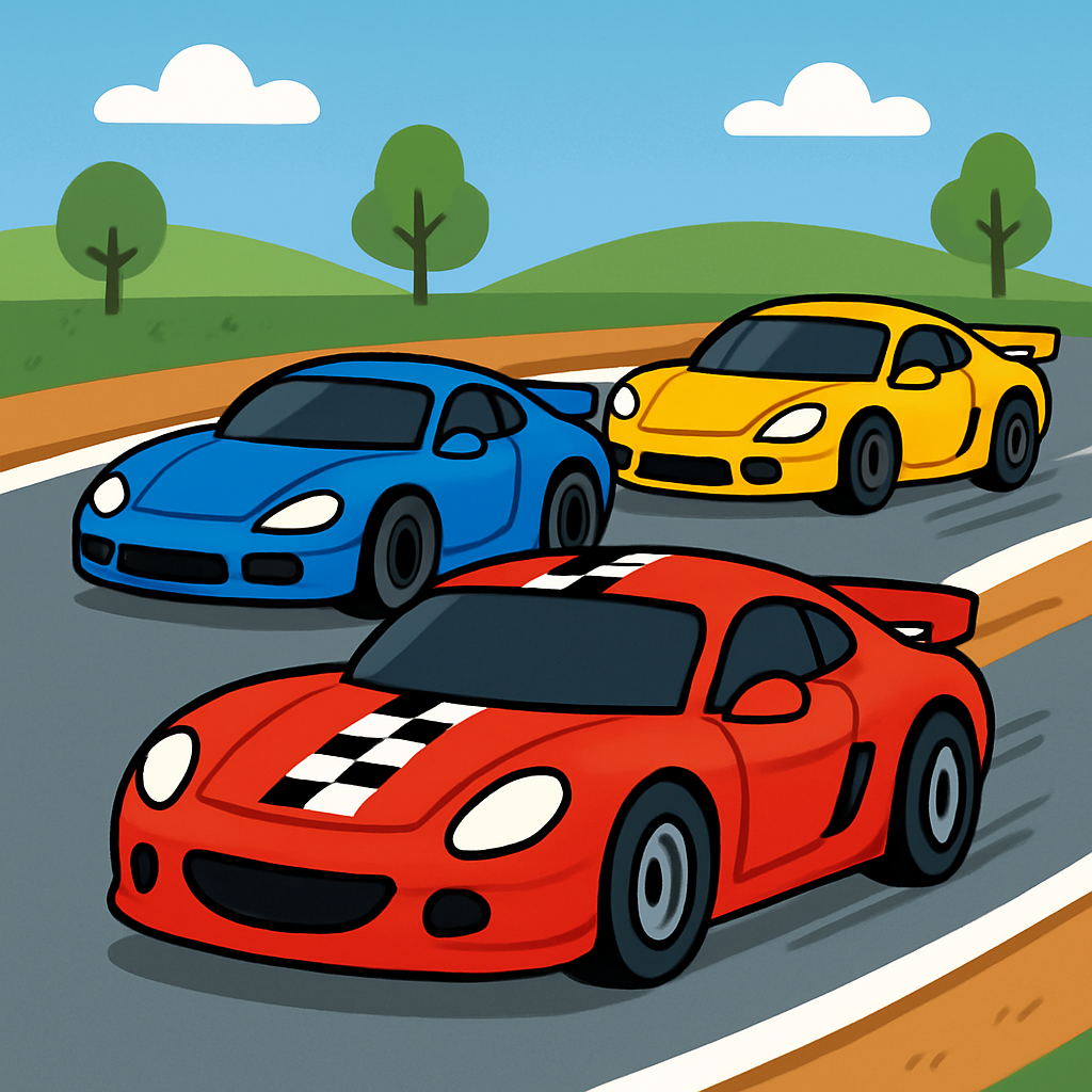 Cool Sports Cars Painting By Numbers Kit