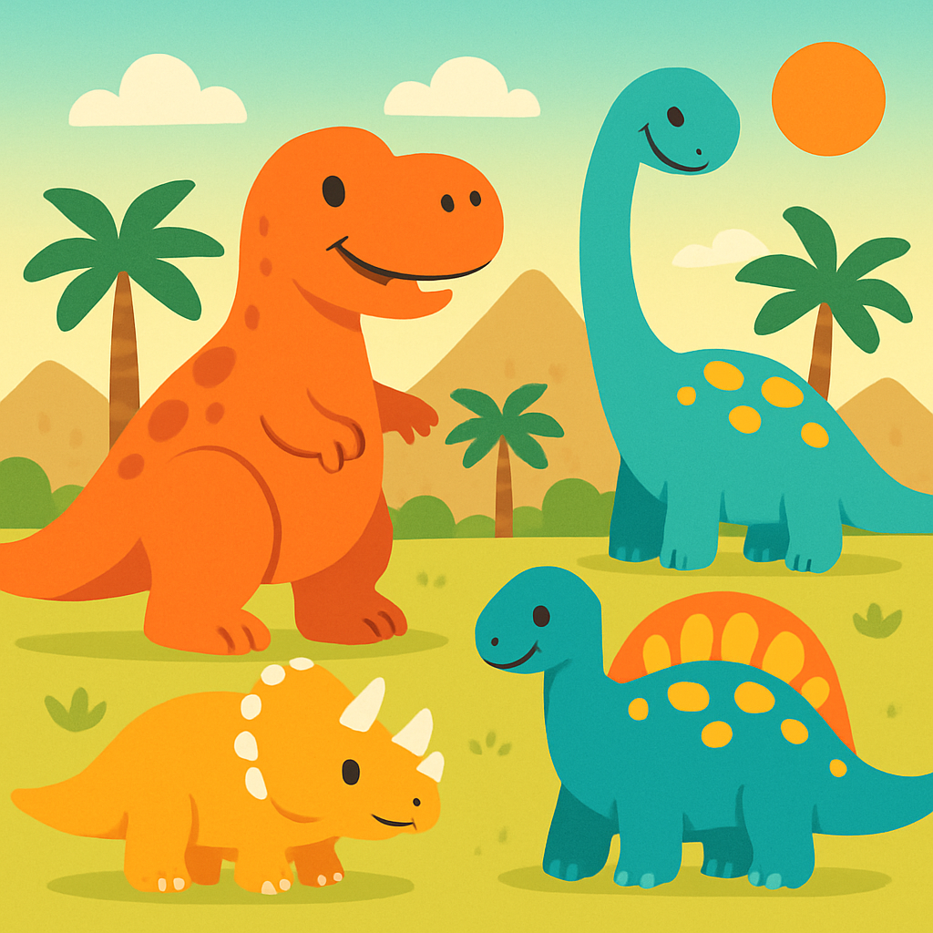 Exciting Dinosaurs Painting By Numbers Kit