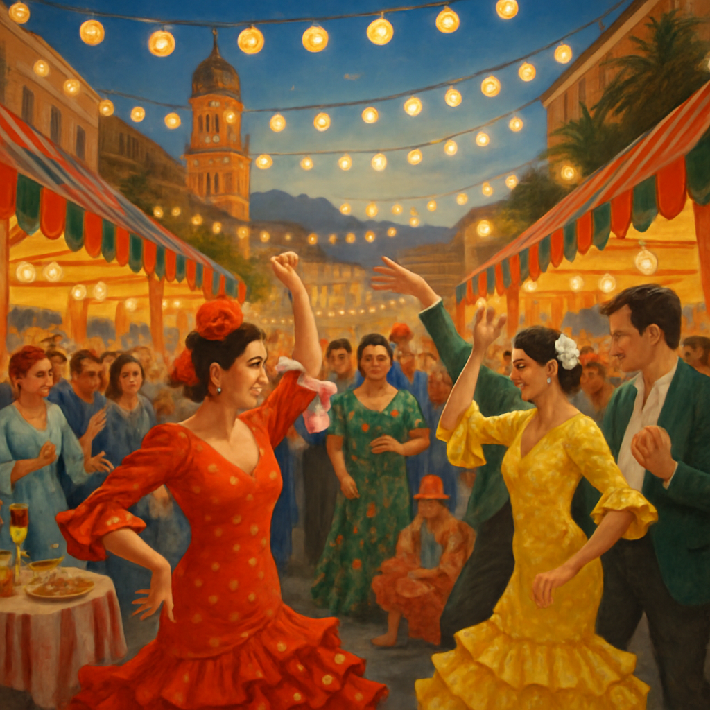 La Feria De Málaga - Spain Painting By Numbers Kit