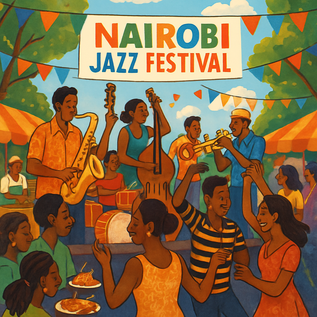 Nairobi Jazz Festival - Kenya Painting By Numbers Kit