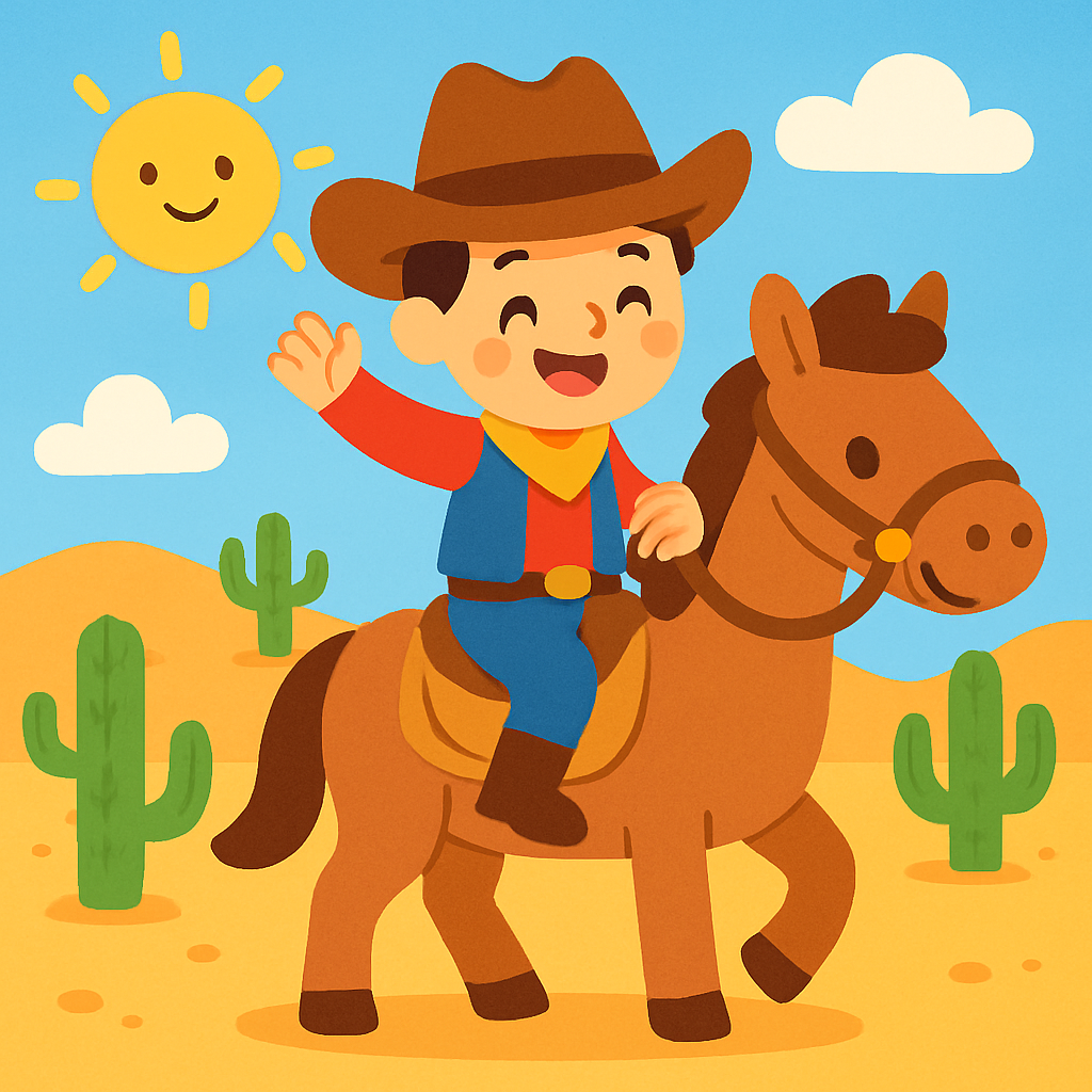 Cheerful Wild West Paint By Numbers Kits