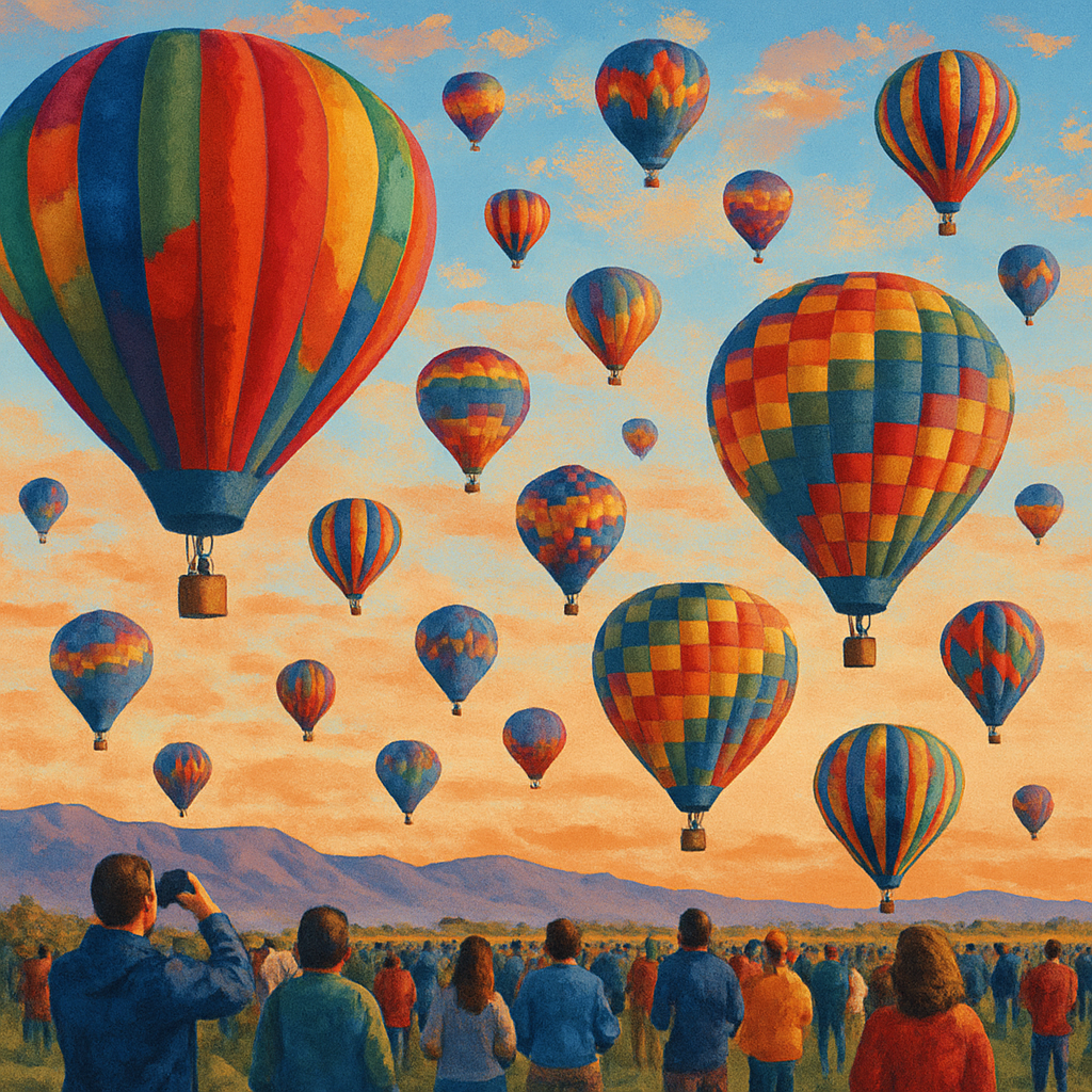Hot Air Balloon Festival - Albuquerque, USA Paint By Numbers Art