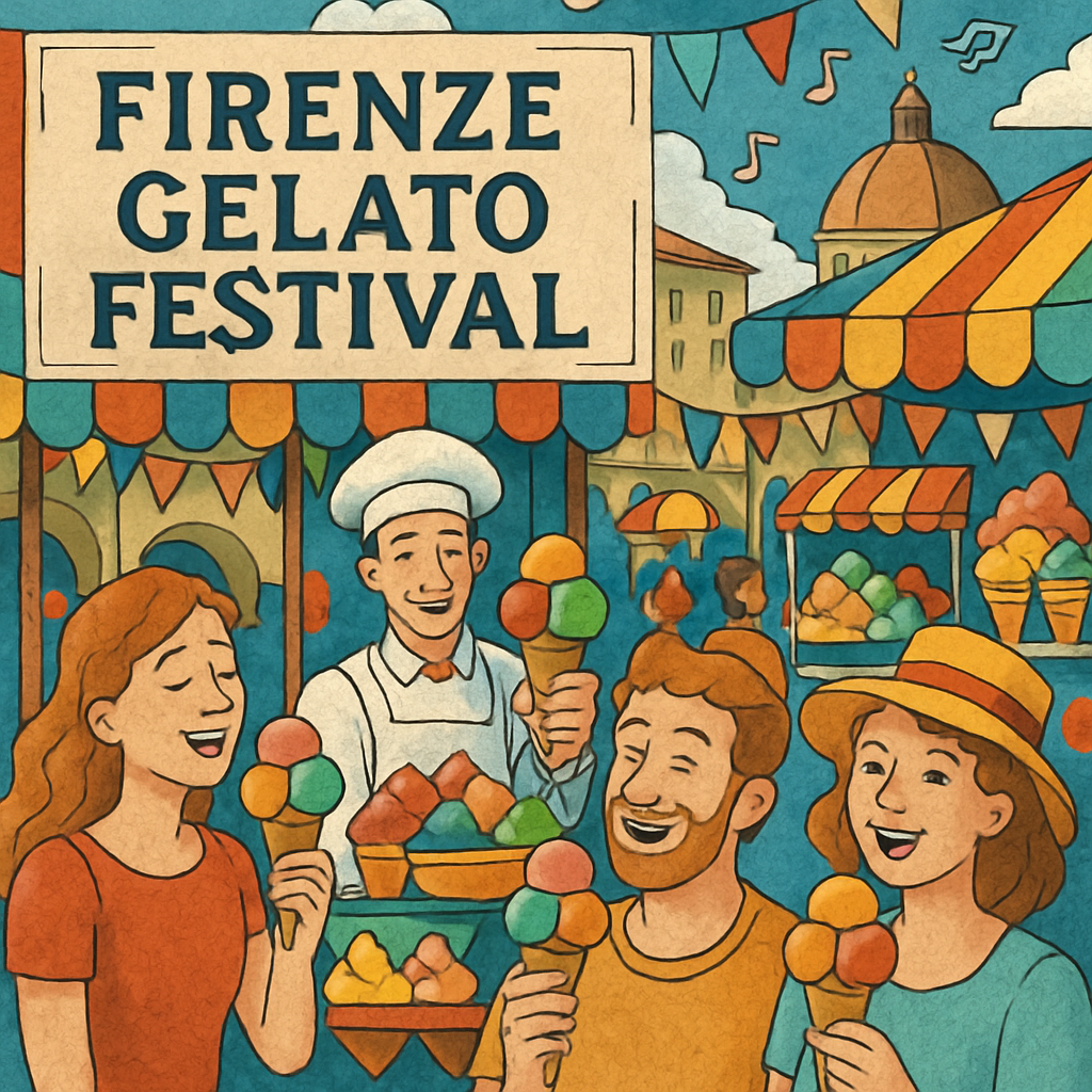 Firenze Gelato Festival - Italy Numbered Painting Kits