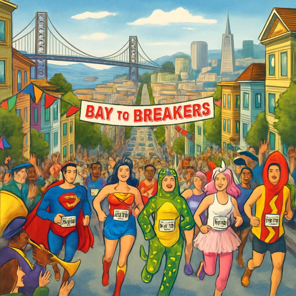 Bay To Breakers - San Francisco, United States Numbered Painting Kits
