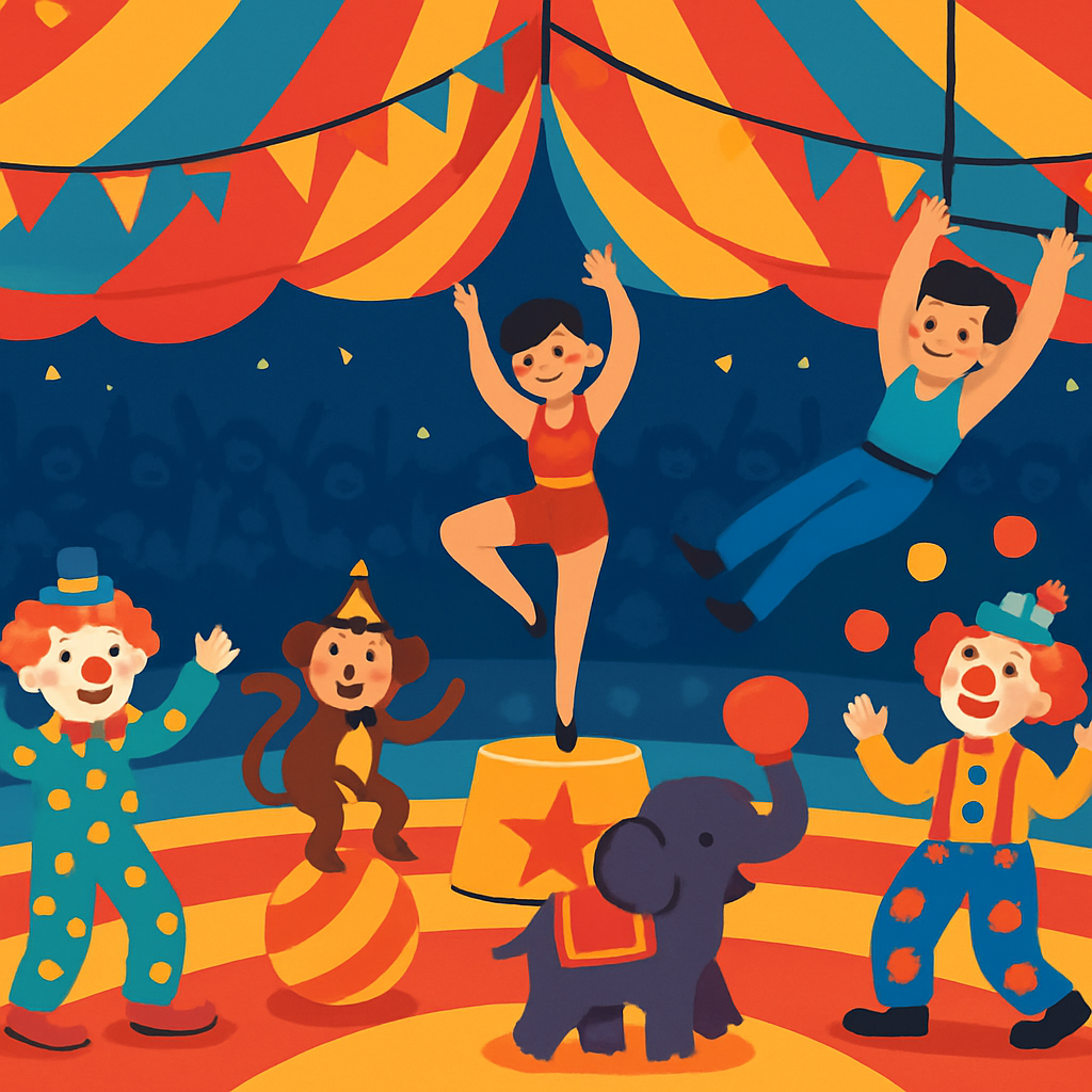 Festive Circus Spectacle Paint By Numbers Kits