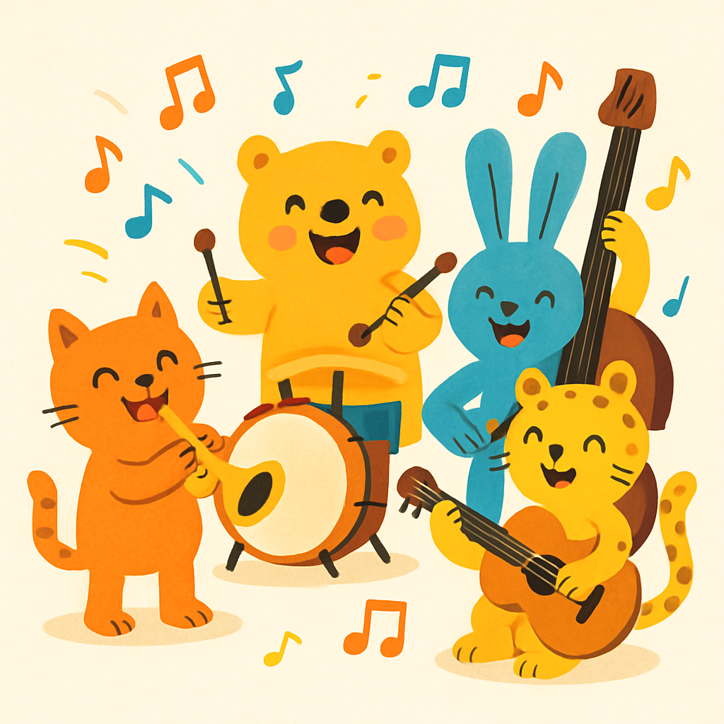 Artistic Animal Band Numbered Painting Kits