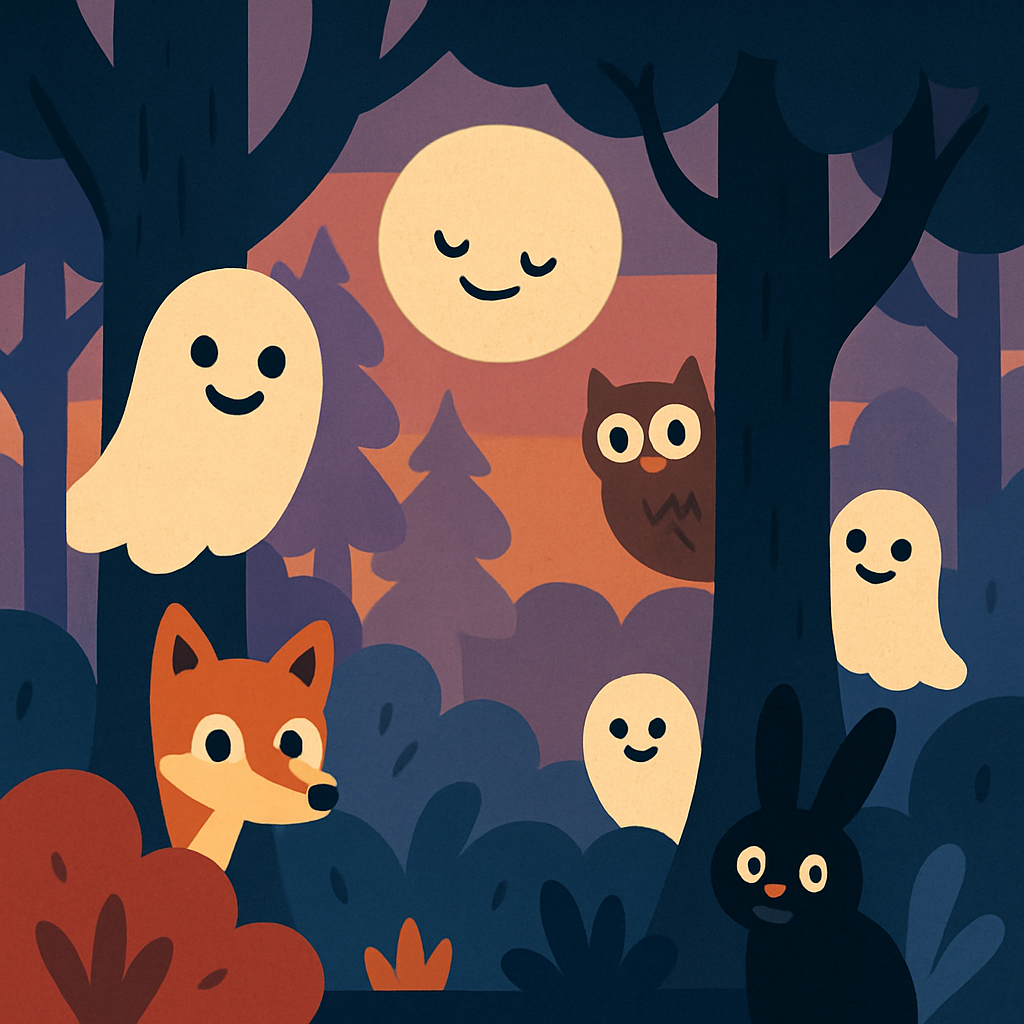 Spooky Forest Friends Numbered Painting Kits