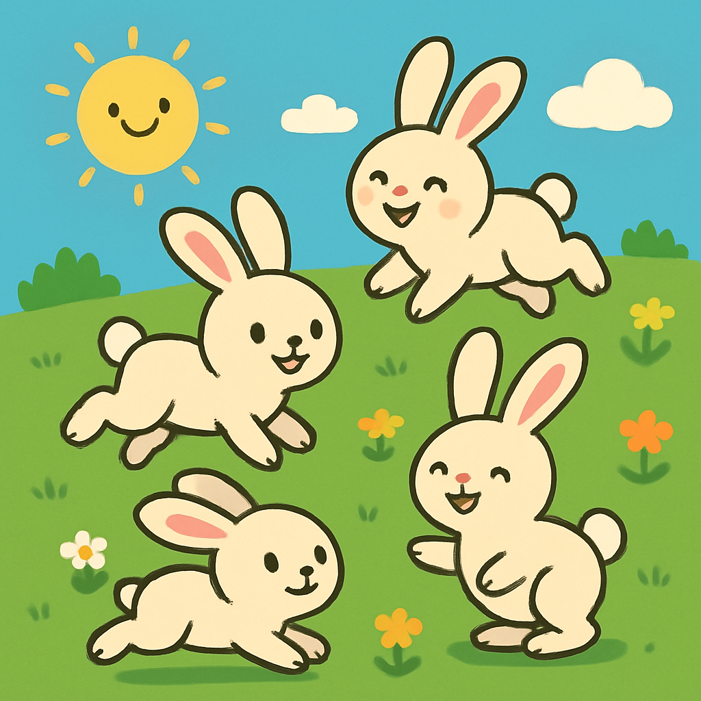 Bunny's Meadow Games Numbered Painting Kits