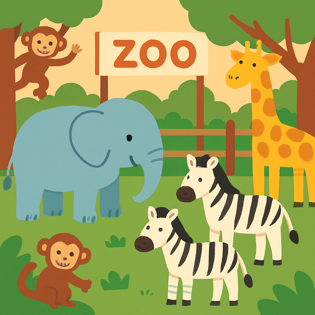 Zoo Animal Extravaganza Numbered Painting Kits