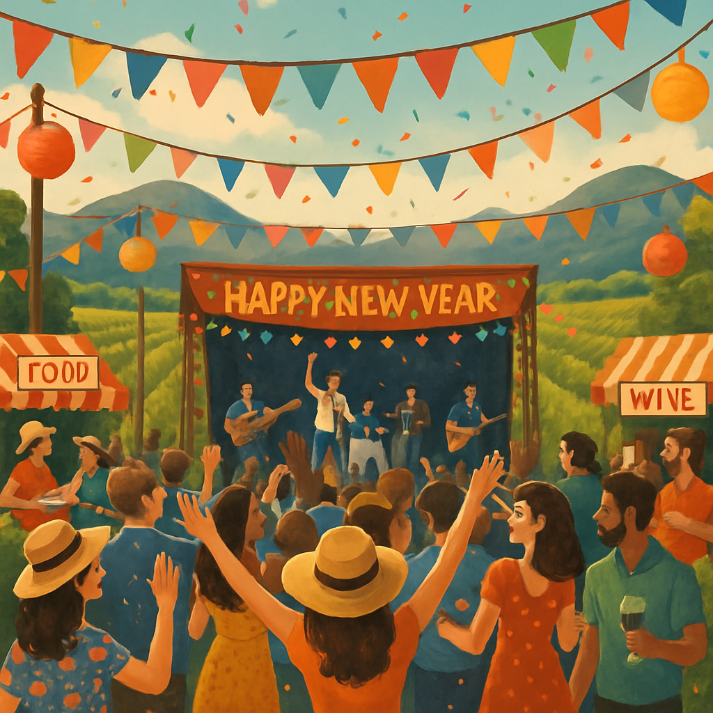 Rhythm And Vines Festival Number Painting