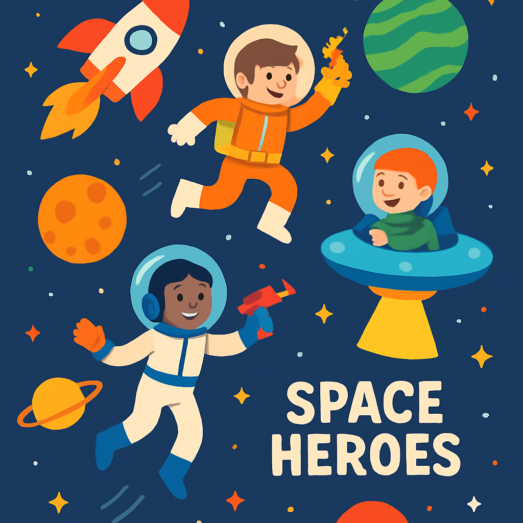 Space Heroes Mission DIY Paint By Numbers
