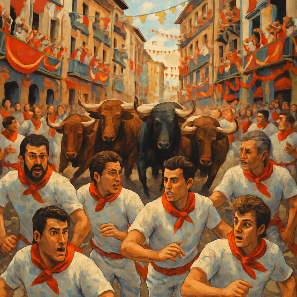 San Fermín Number Painting