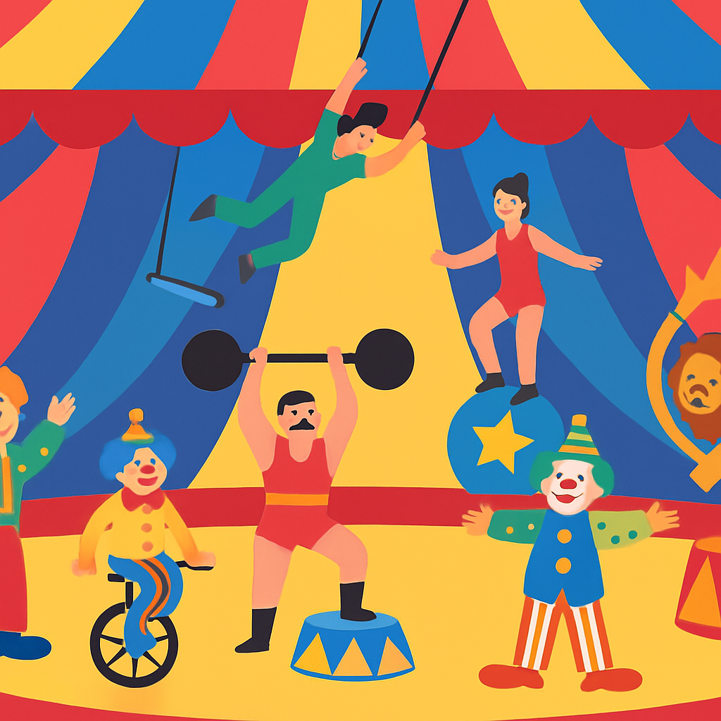 Circus Adventure Time DIY Paint By Numbers