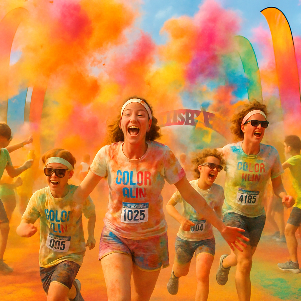 Color Run - USA Paint By Number