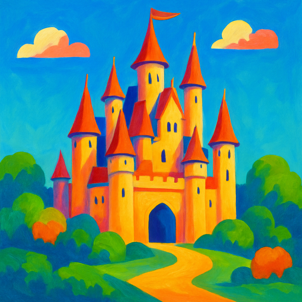Castle's Majestic Horizon Paint By Numbers