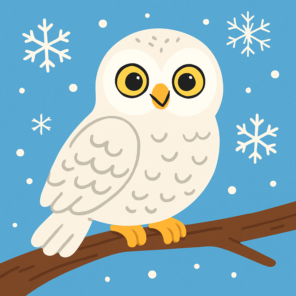 Magical Snowy Owl Paint By Numbers