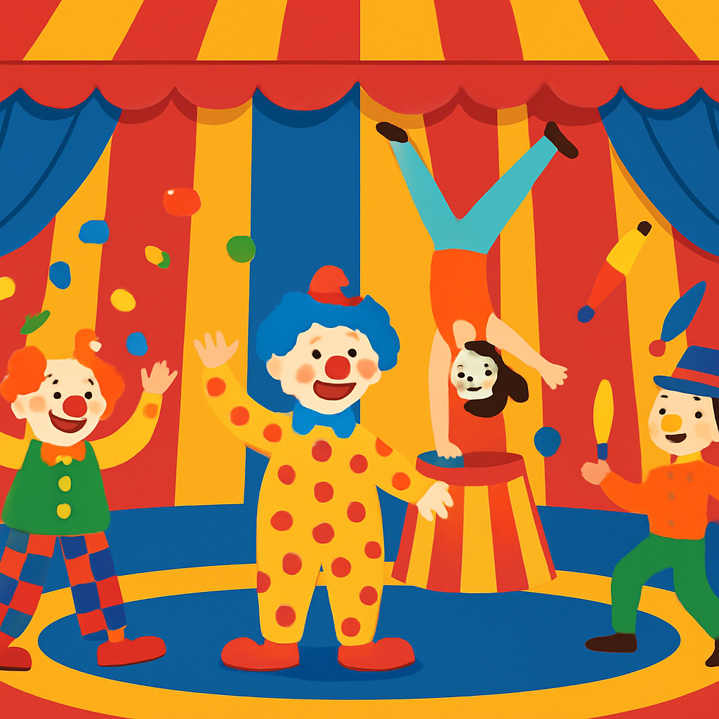Circus Of Fun And Laughs Paint By Numbers Kits