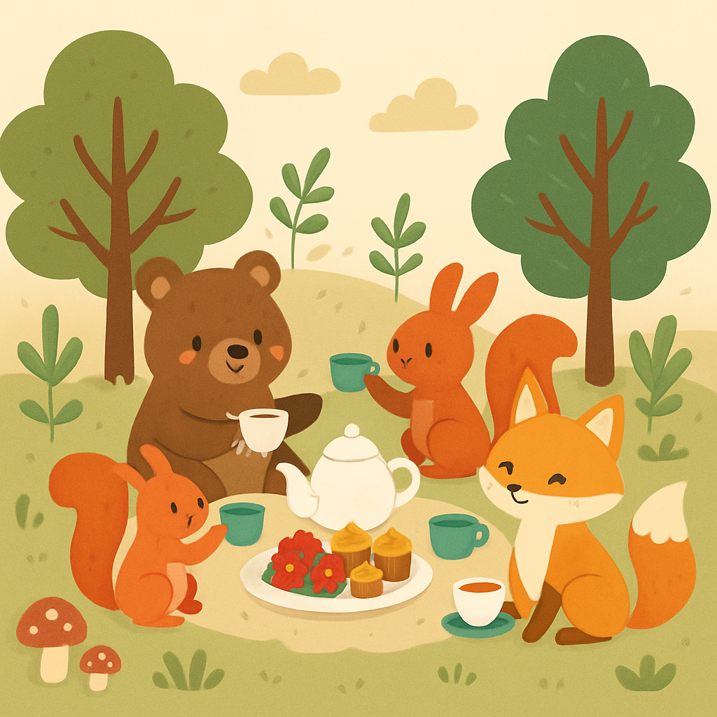 Enchanted Woodland Tea Party Paint By Numbers Kits