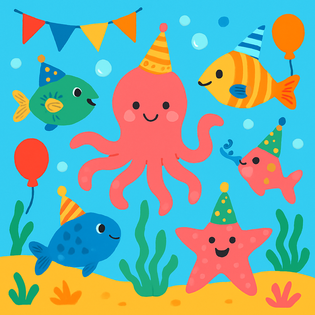 Charming Undersea Gala Paint By Numbers Kits