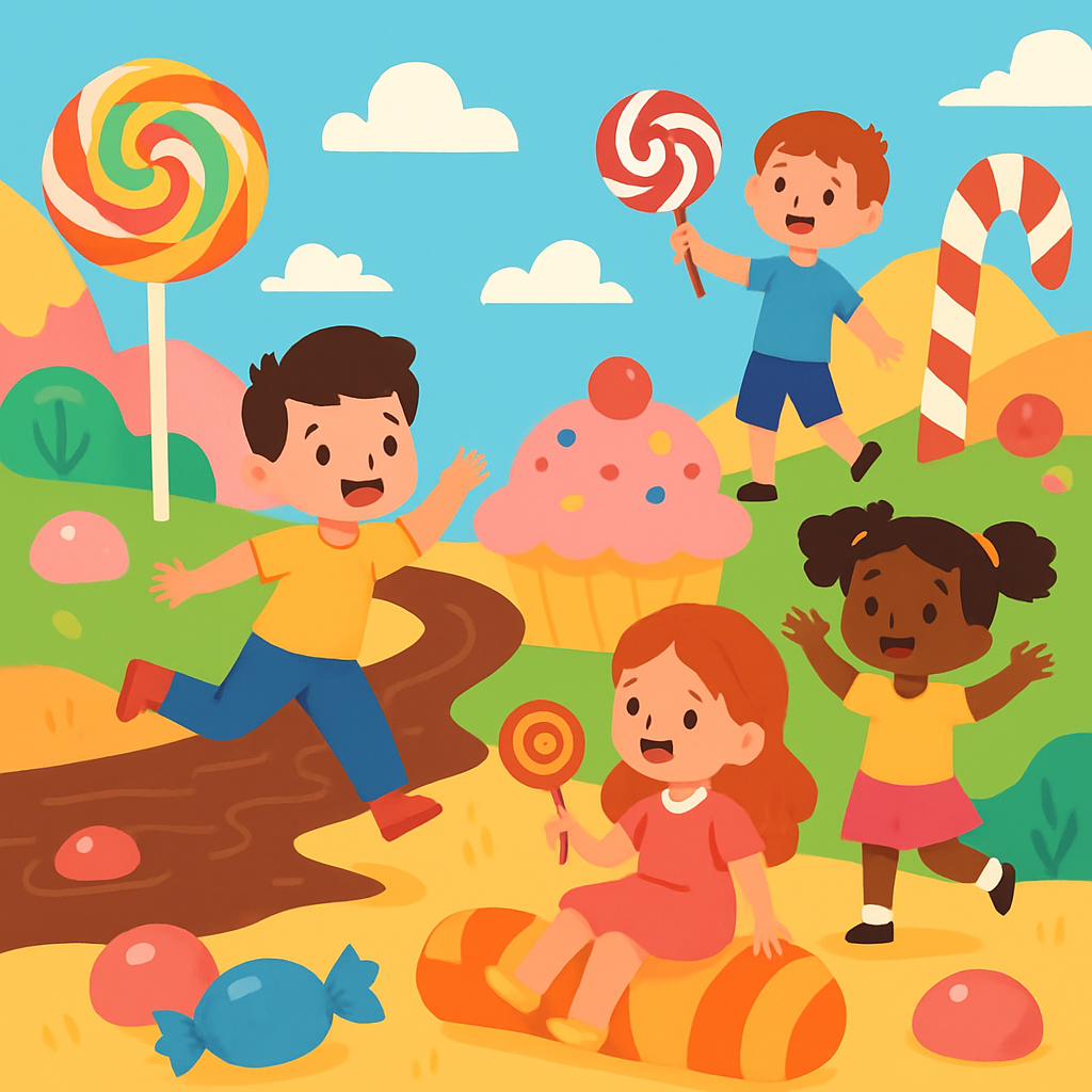 Frolicking In Candy Land Paint By Numbers Kits