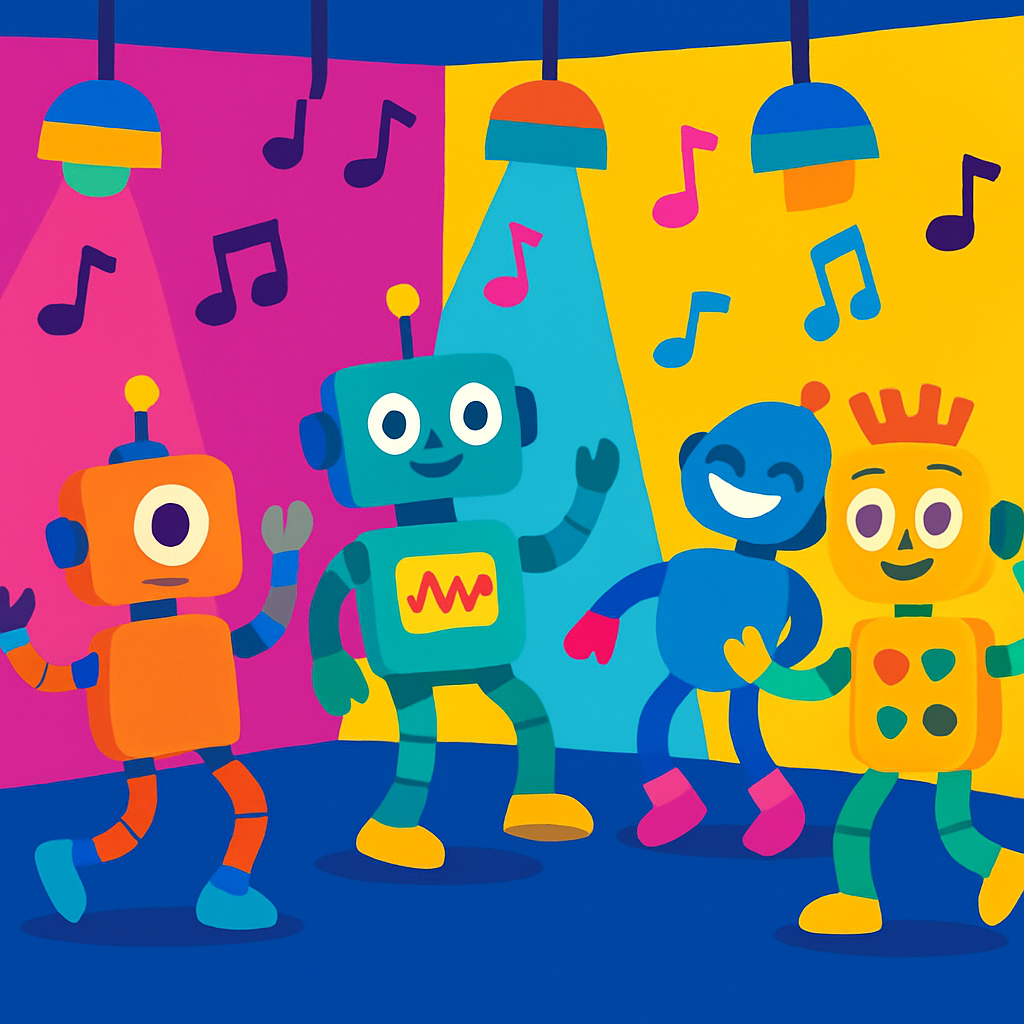 Rockin' Robot Dance Party Paint By Numbers Kits