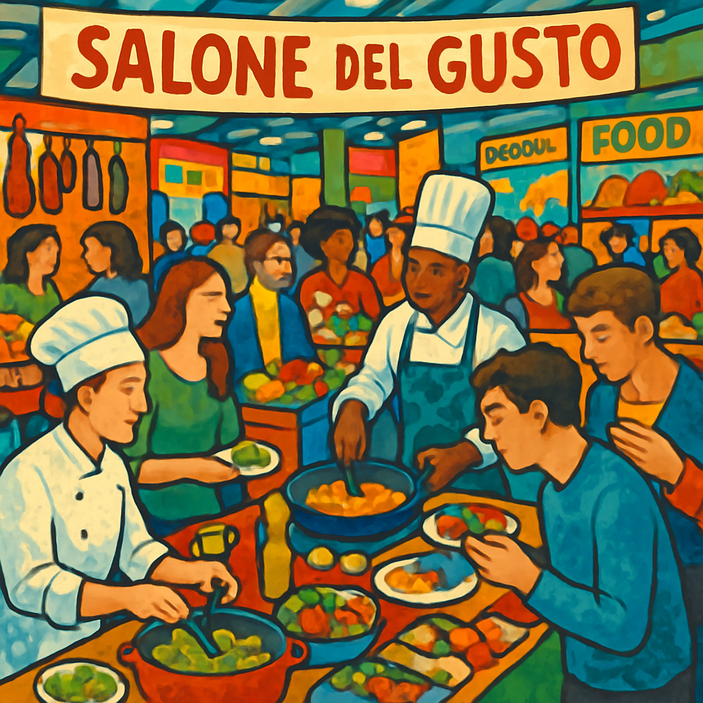 Salone Del Gusto Painting Number Kit