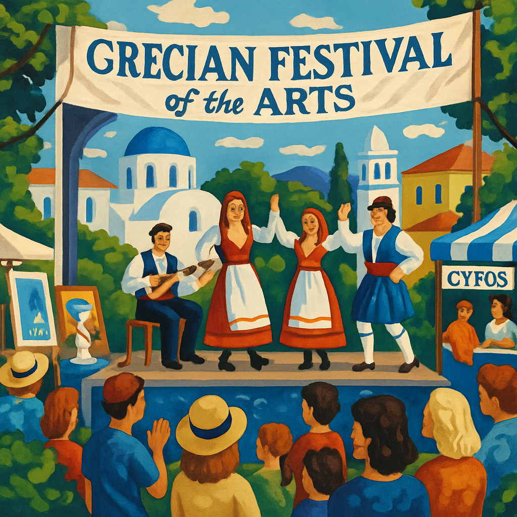 Grecian Festival Of The Arts Painting Number Kit