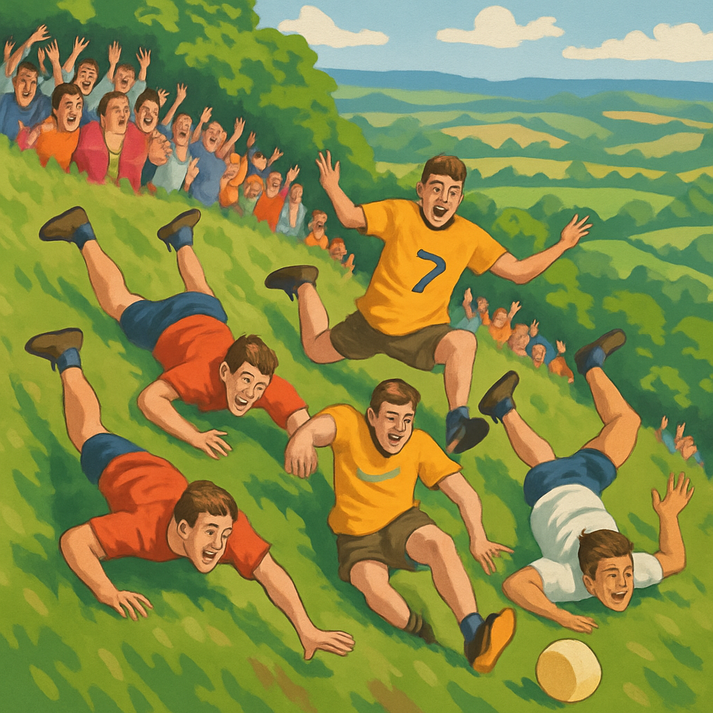 Cooper's Hill Cheese-Rolling Painting Number Kit