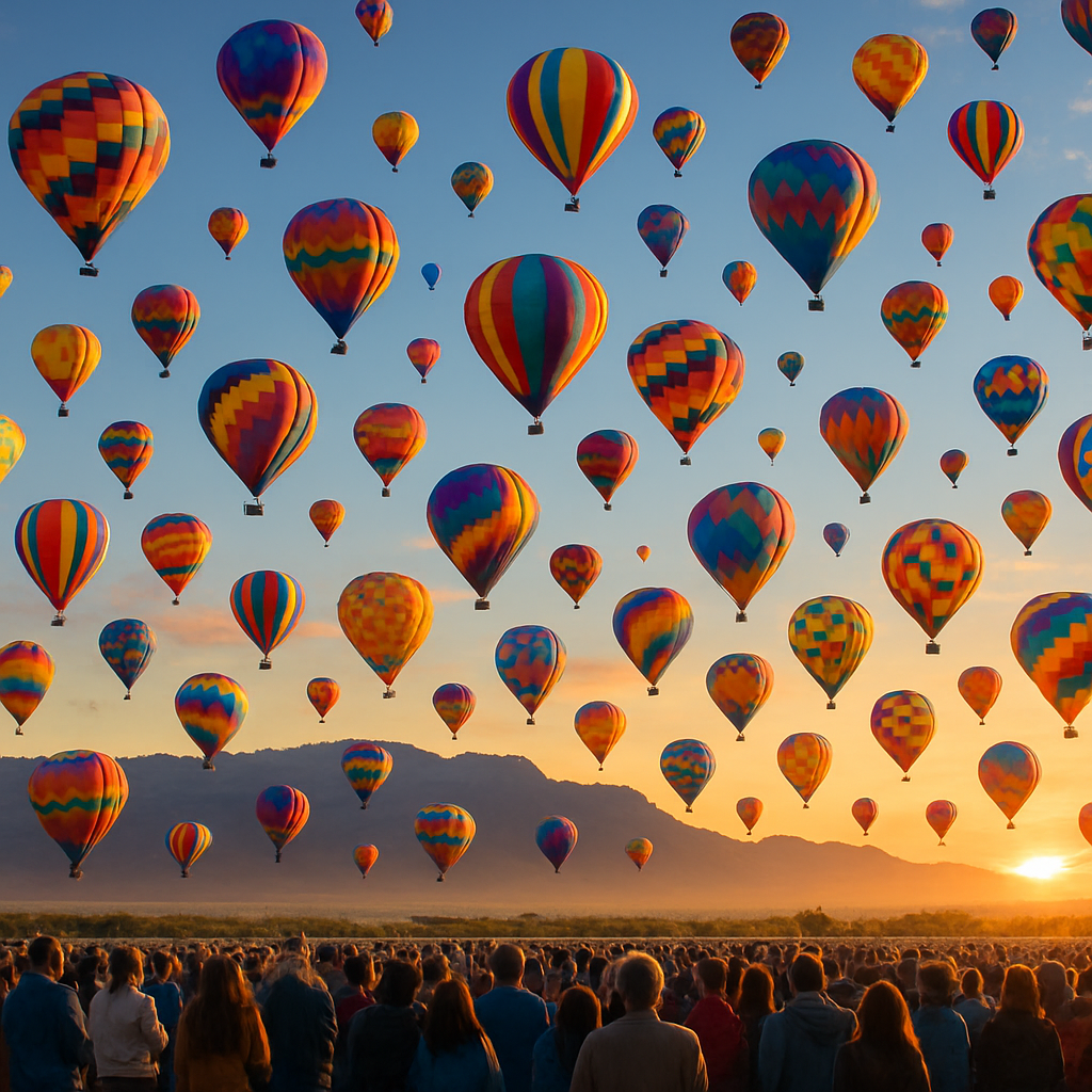 Balloon Fiesta - Albuquerque, New Mexico, USA Painting By Numbers Kit