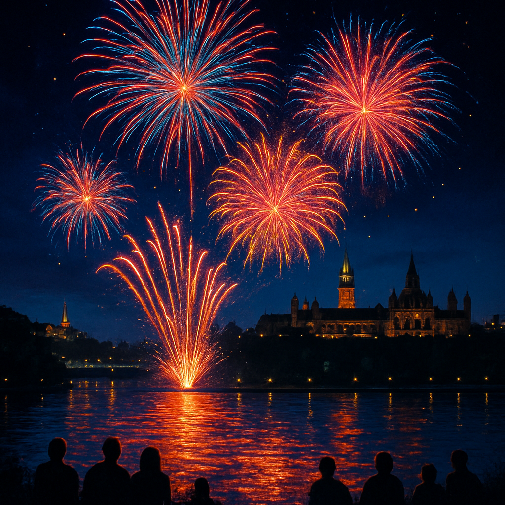 International Fireworks Festival - Ottawa, Canada Painting By Numbers Kit