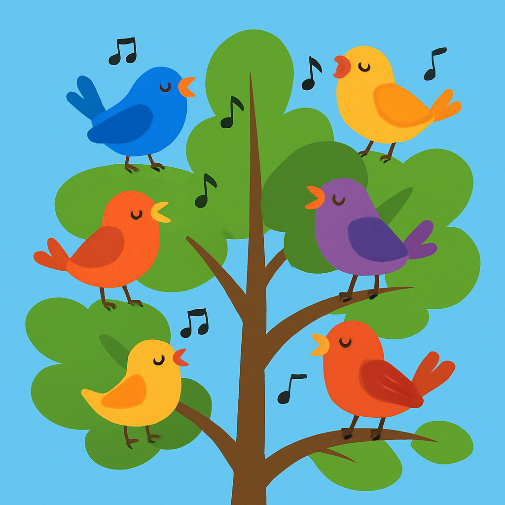 Melodious Bird Symphony Paint By Numbers Kits