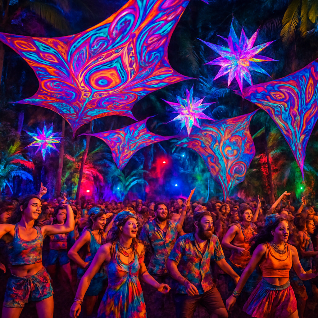 Psychedelic Festival - Brazil Paint By Numbers Kits